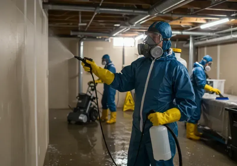 Basement Sanitization and Antimicrobial Treatment process in Balcones Heights, TX